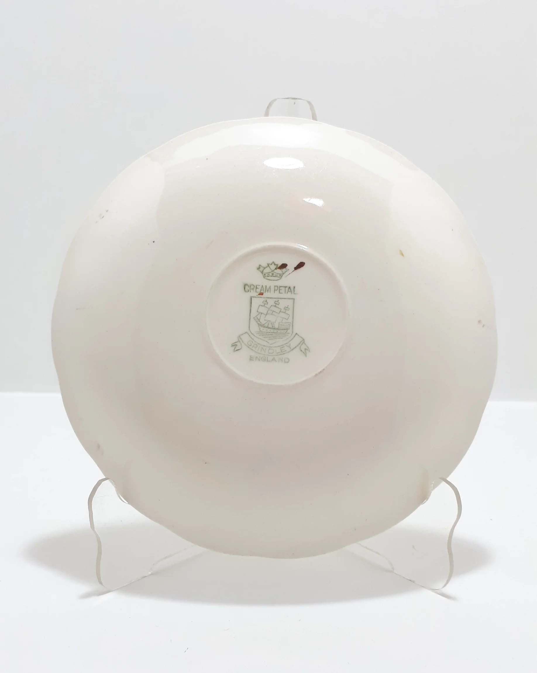 1950's Rare Vintage Grindley Creampetal Range Porcelain Saucer - Rosemary Pattern - Image 3