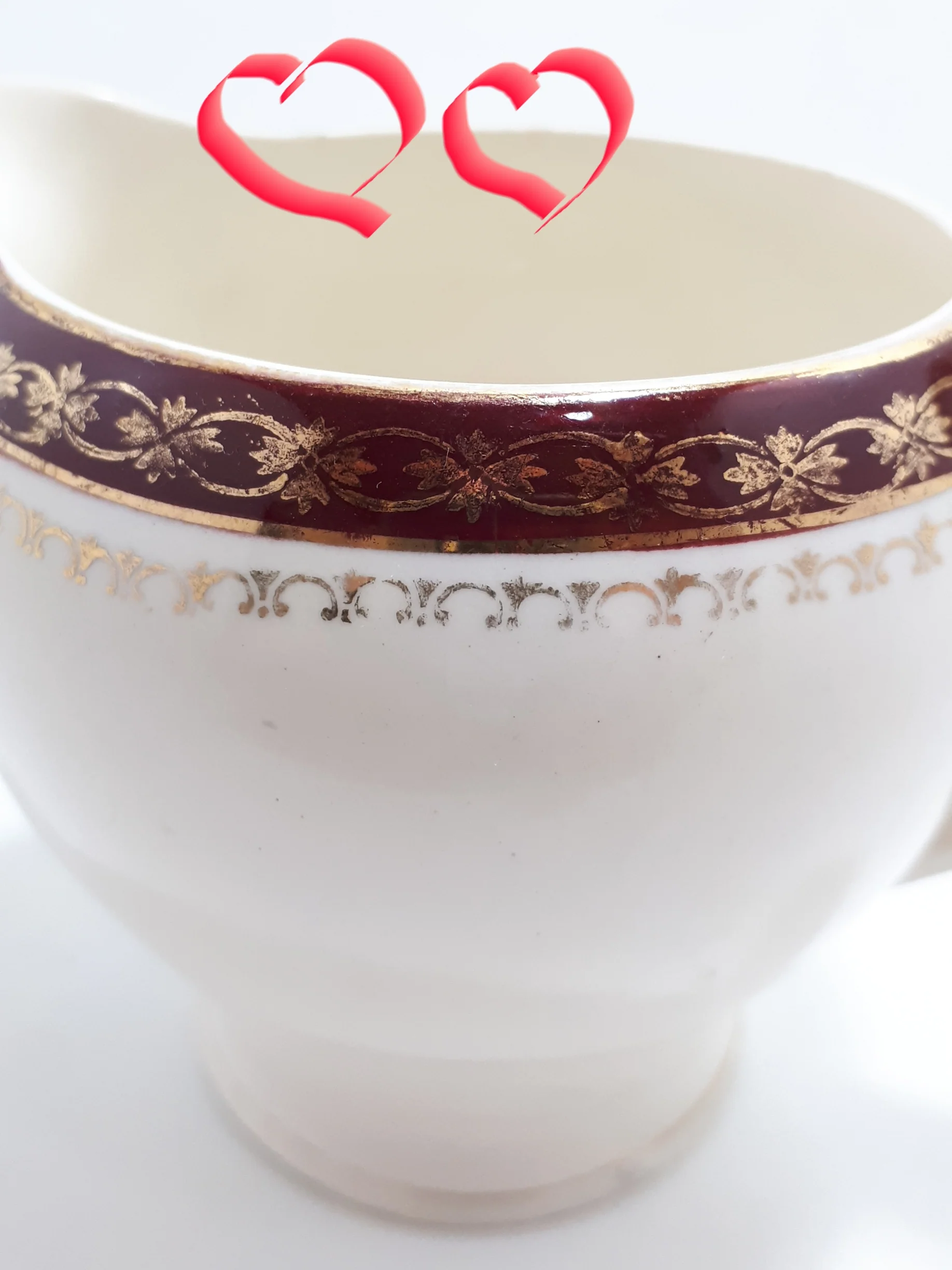 Alfred Meakin Vintage Kingsdale Maroon Creamer - Image 6