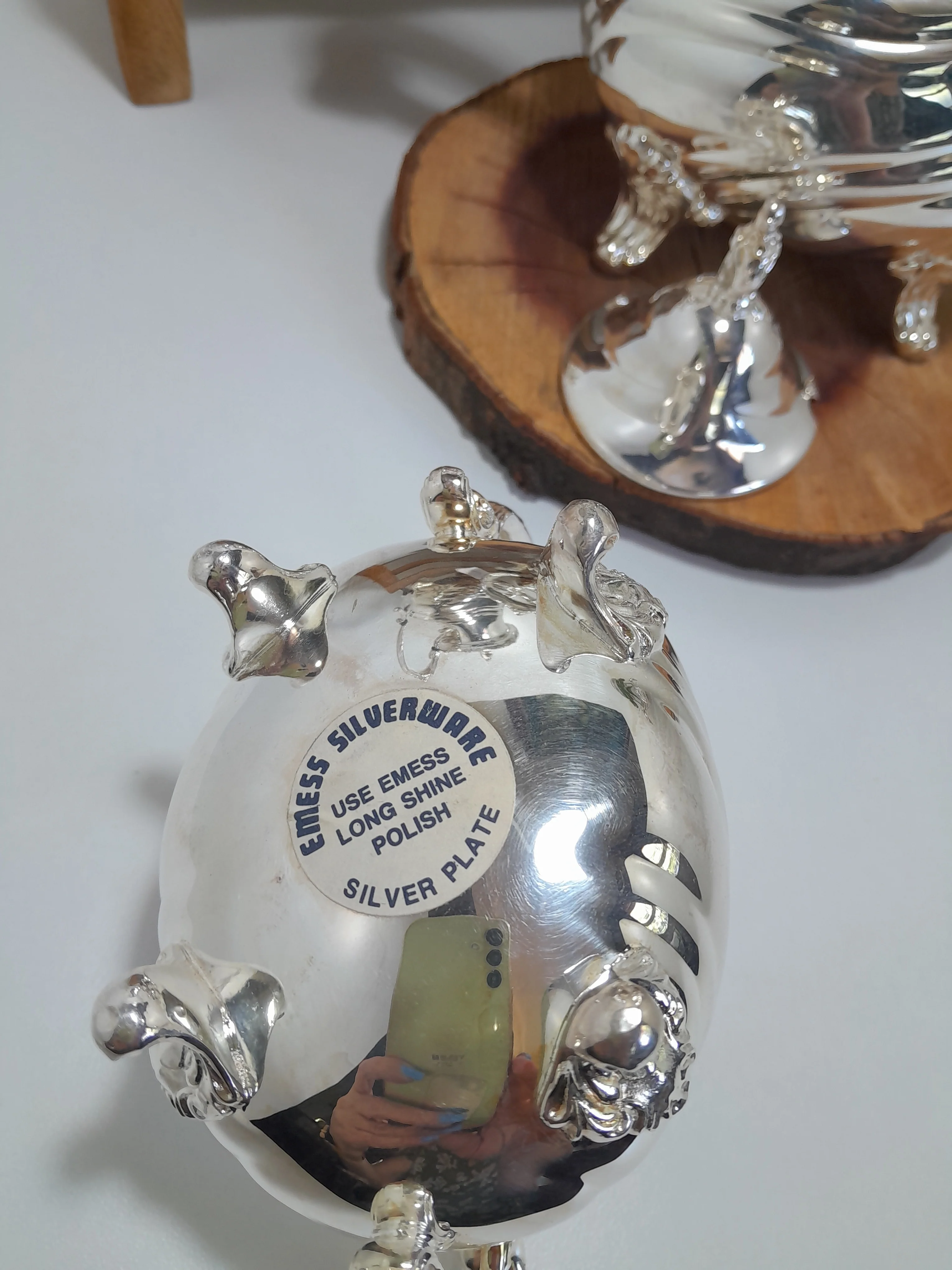 Beautiful Vintage 4 Piece Silver-Plated Tea & Coffee Set - Image 5