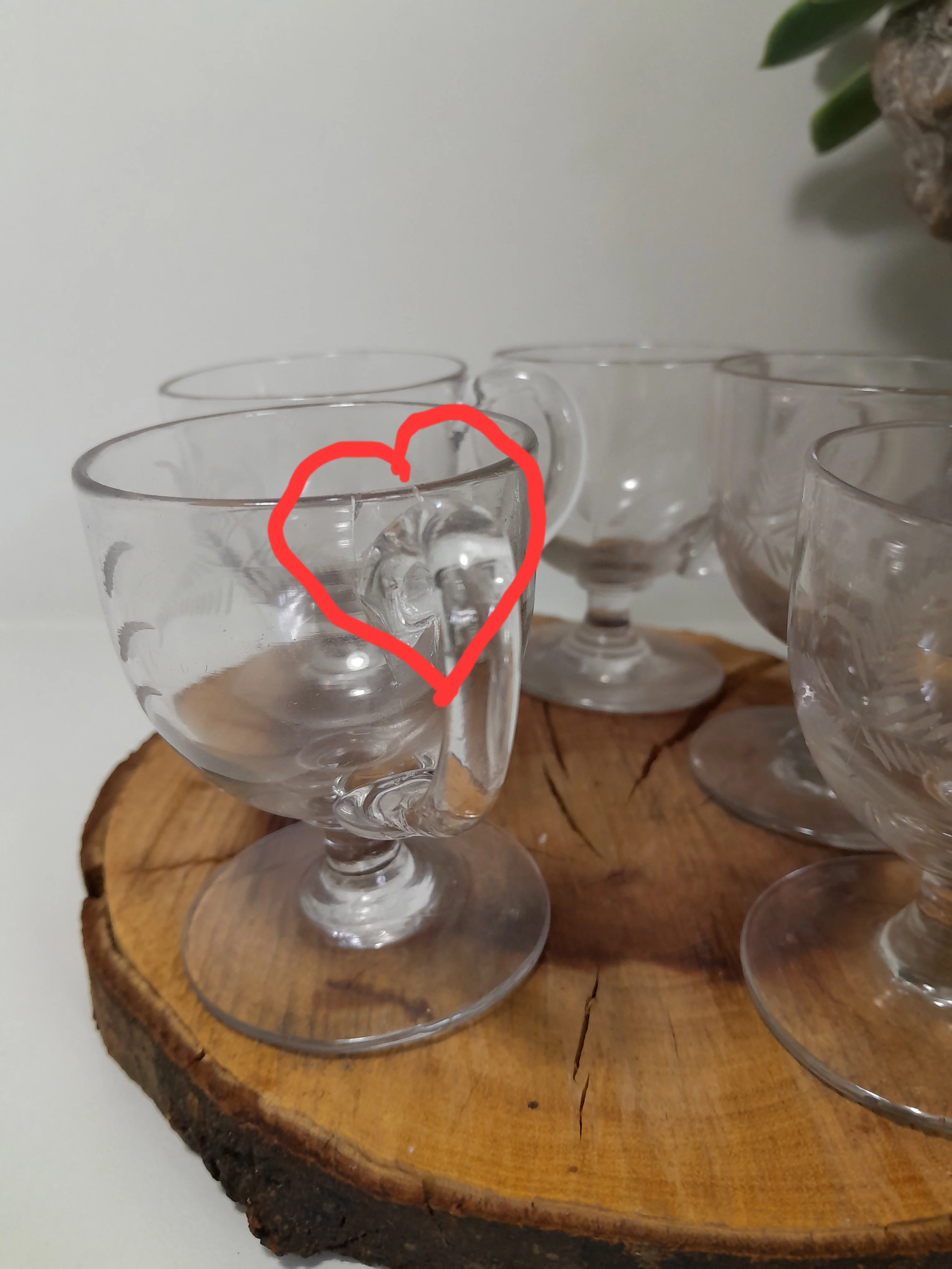 Circa 1800’s Set of 5 Antique Victorian-Era Custard Cups - Image 4