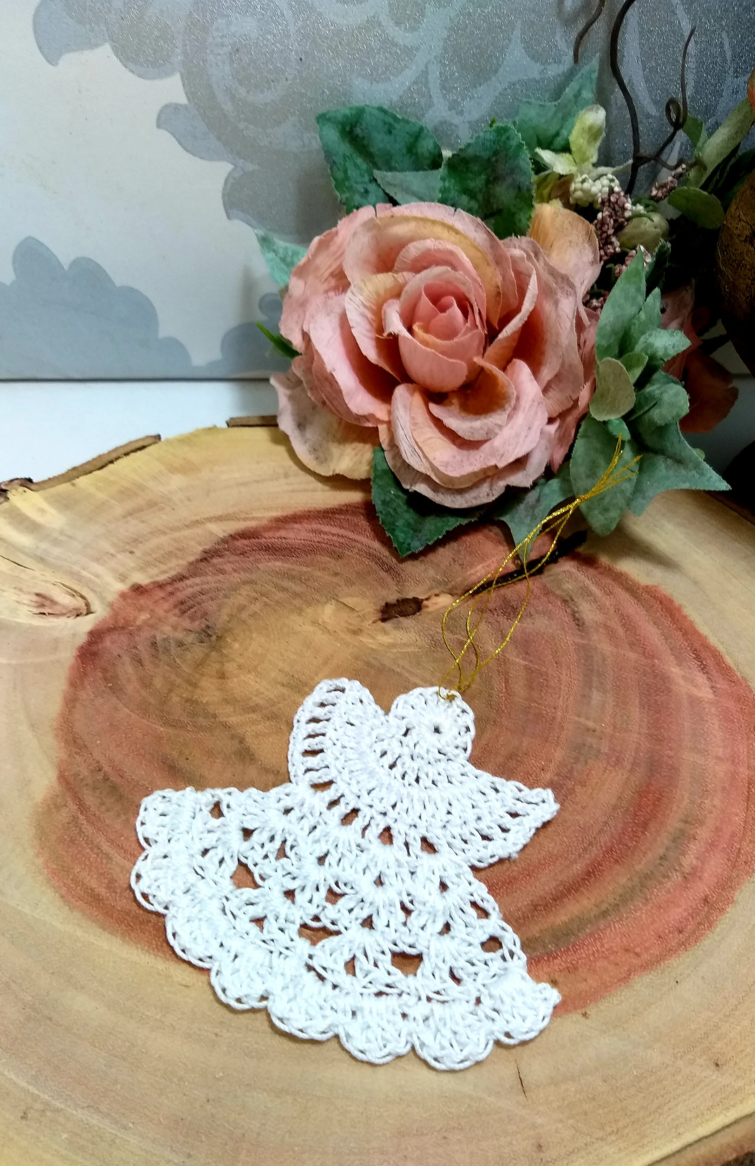 Handmade Crochet Christmas Tree Ornaments - Medium - Image 3