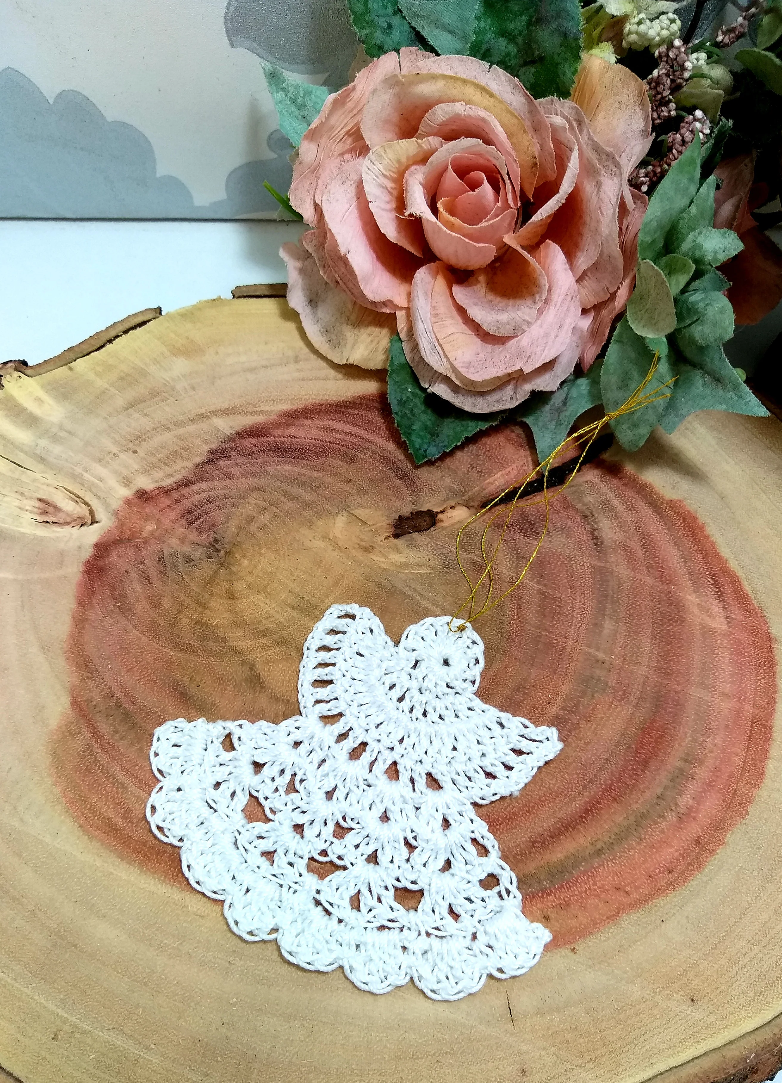 Handmade Crochet Christmas Tree Ornaments - Medium - Image 4