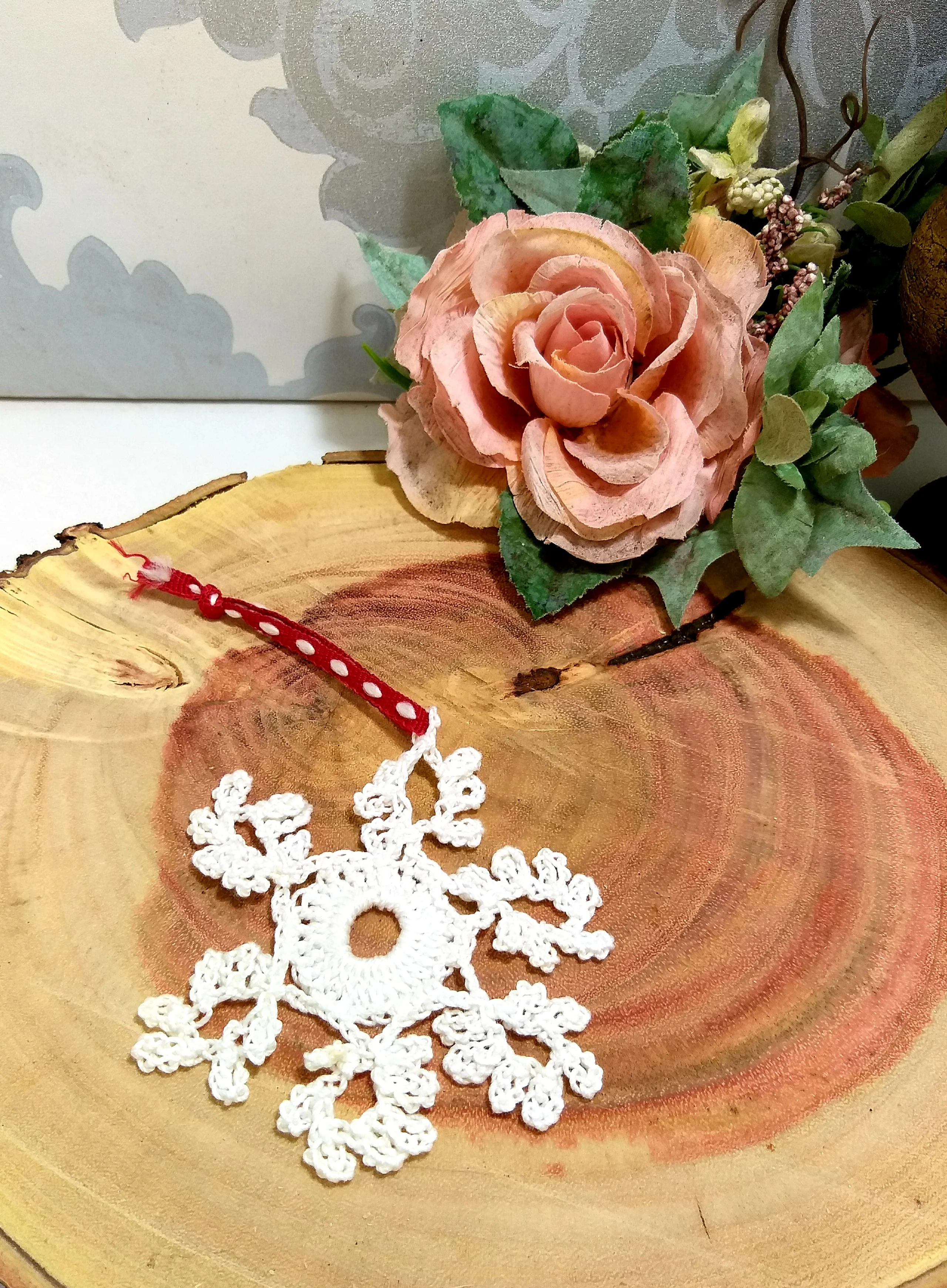 Handmade Crochet Christmas Tree Ornaments - Medium - Image 5