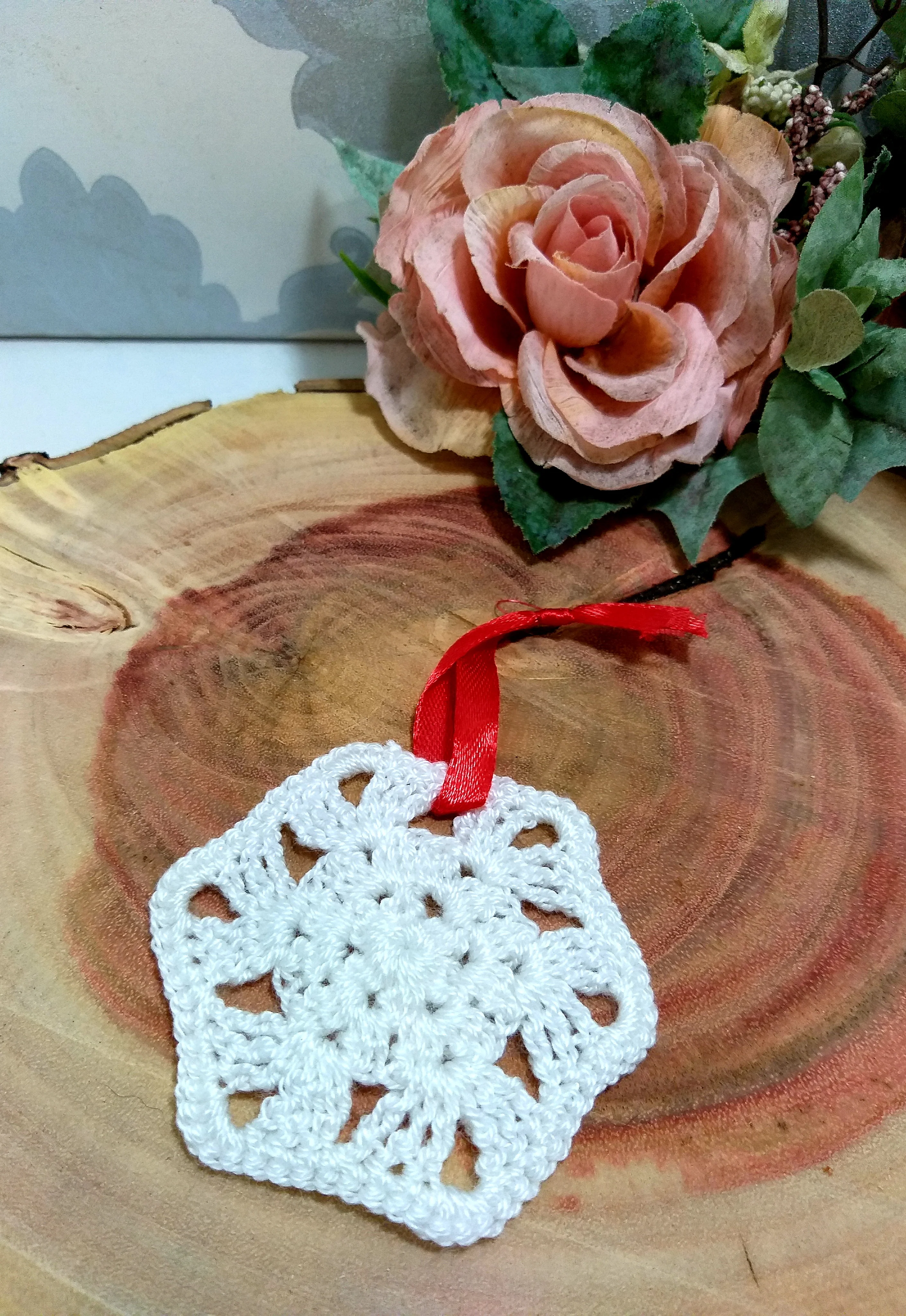 Handmade Crochet Christmas Tree Ornaments - Medium - Image 6