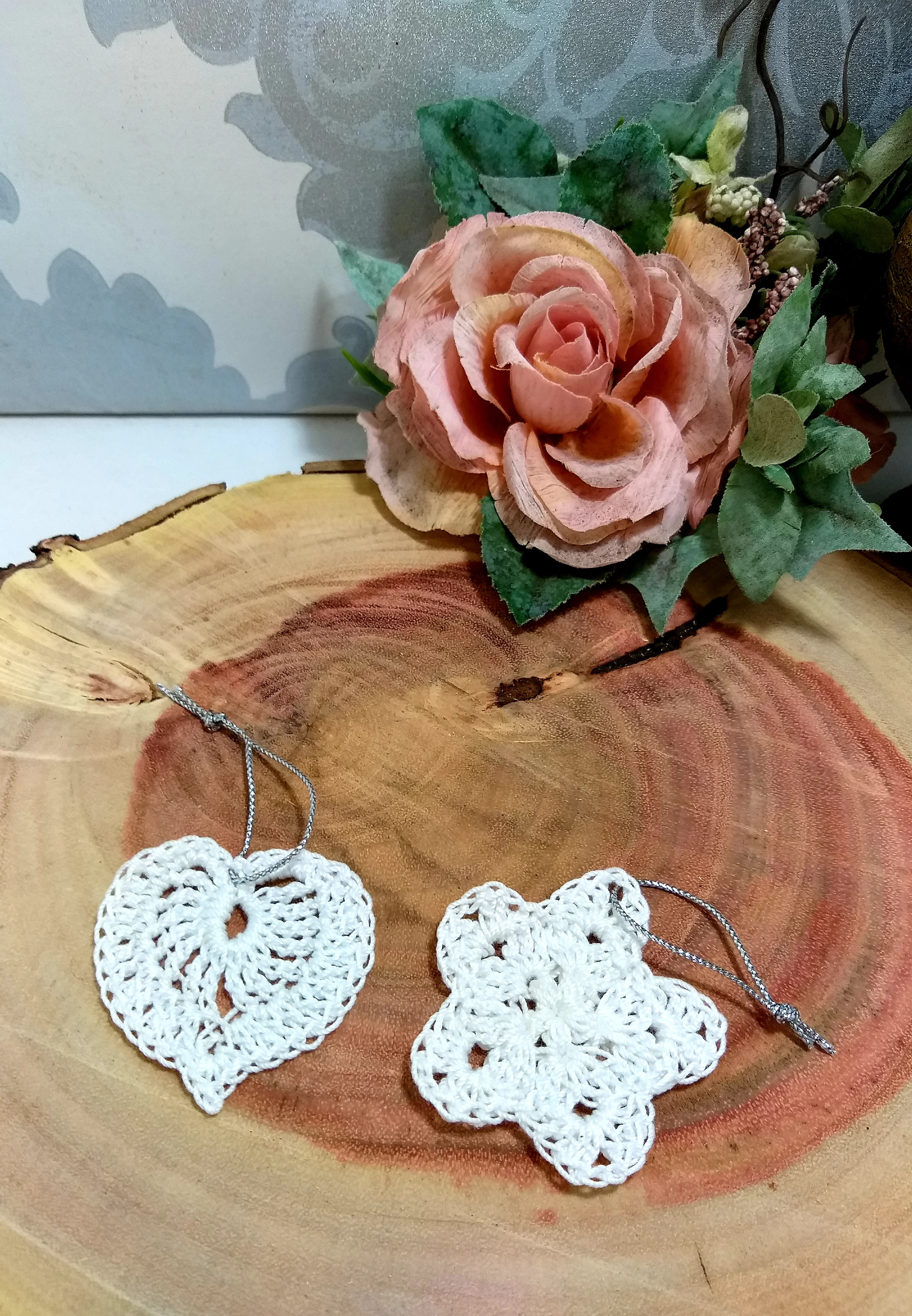 Handmade Crochet Christmas Tree Ornaments - Medium - Image 8