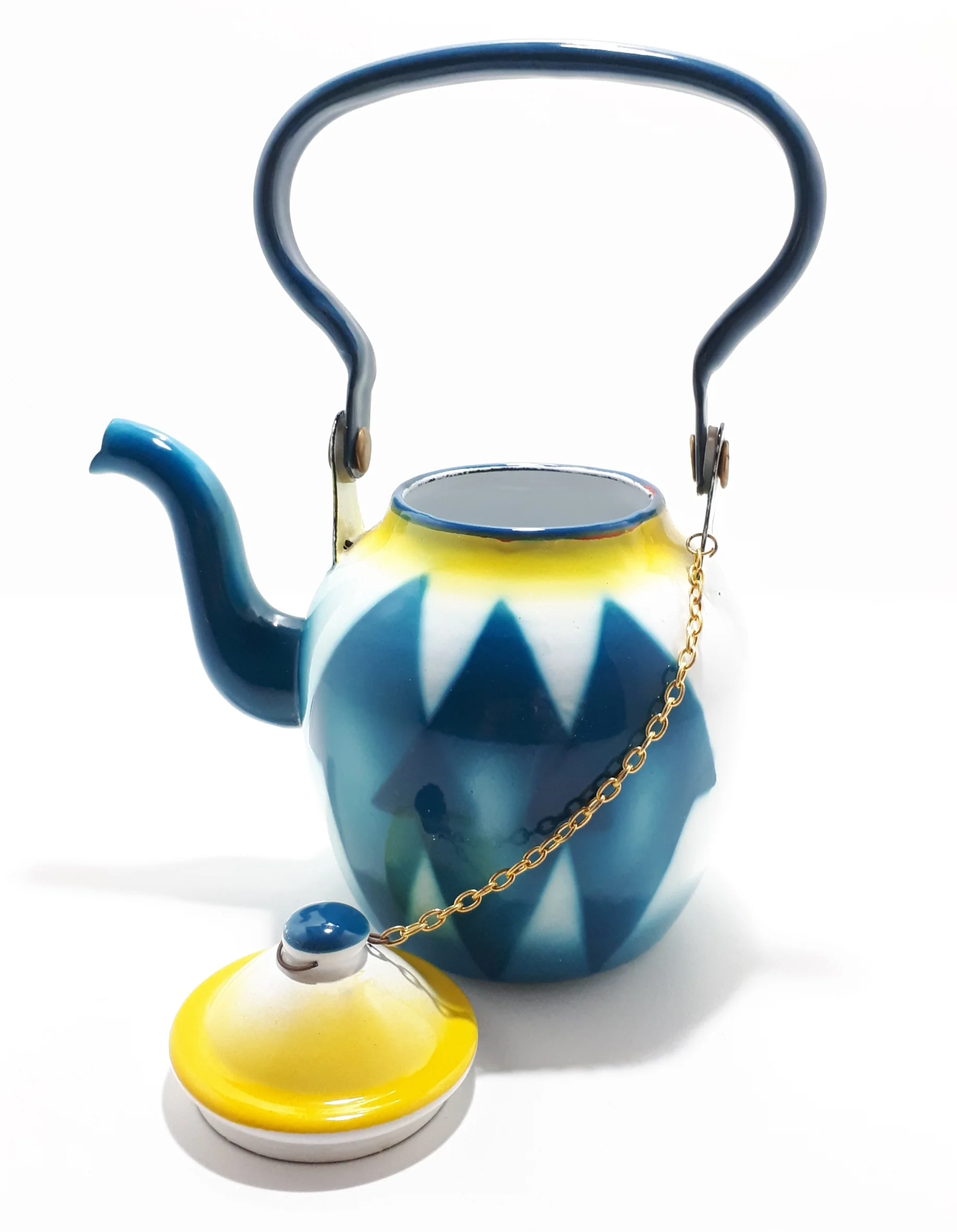 Quirky Little Garnet Enamel Tea Pot – 1 Litre Capacity - Image 5