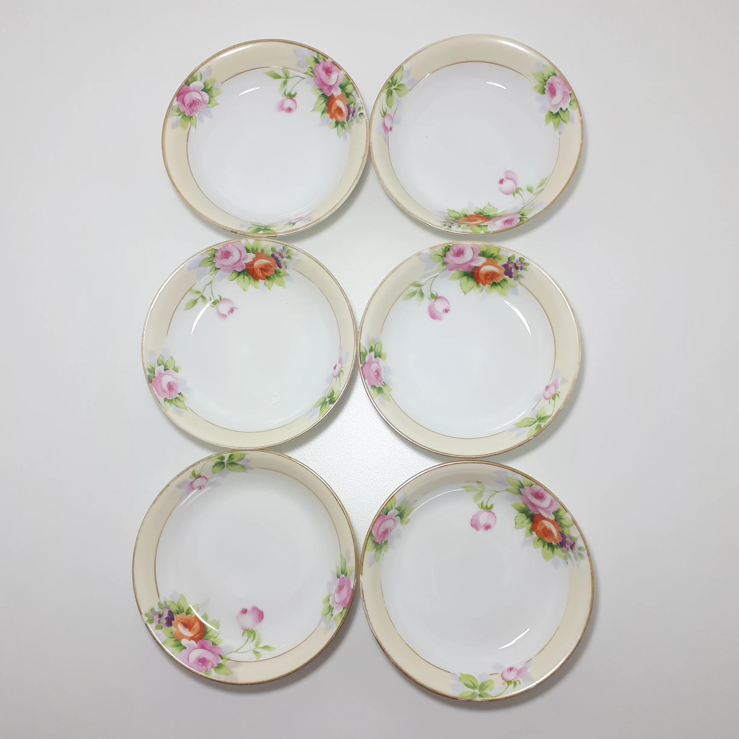 Rare Antique Set of 6 Noritake Dessert Bowls - Image 3