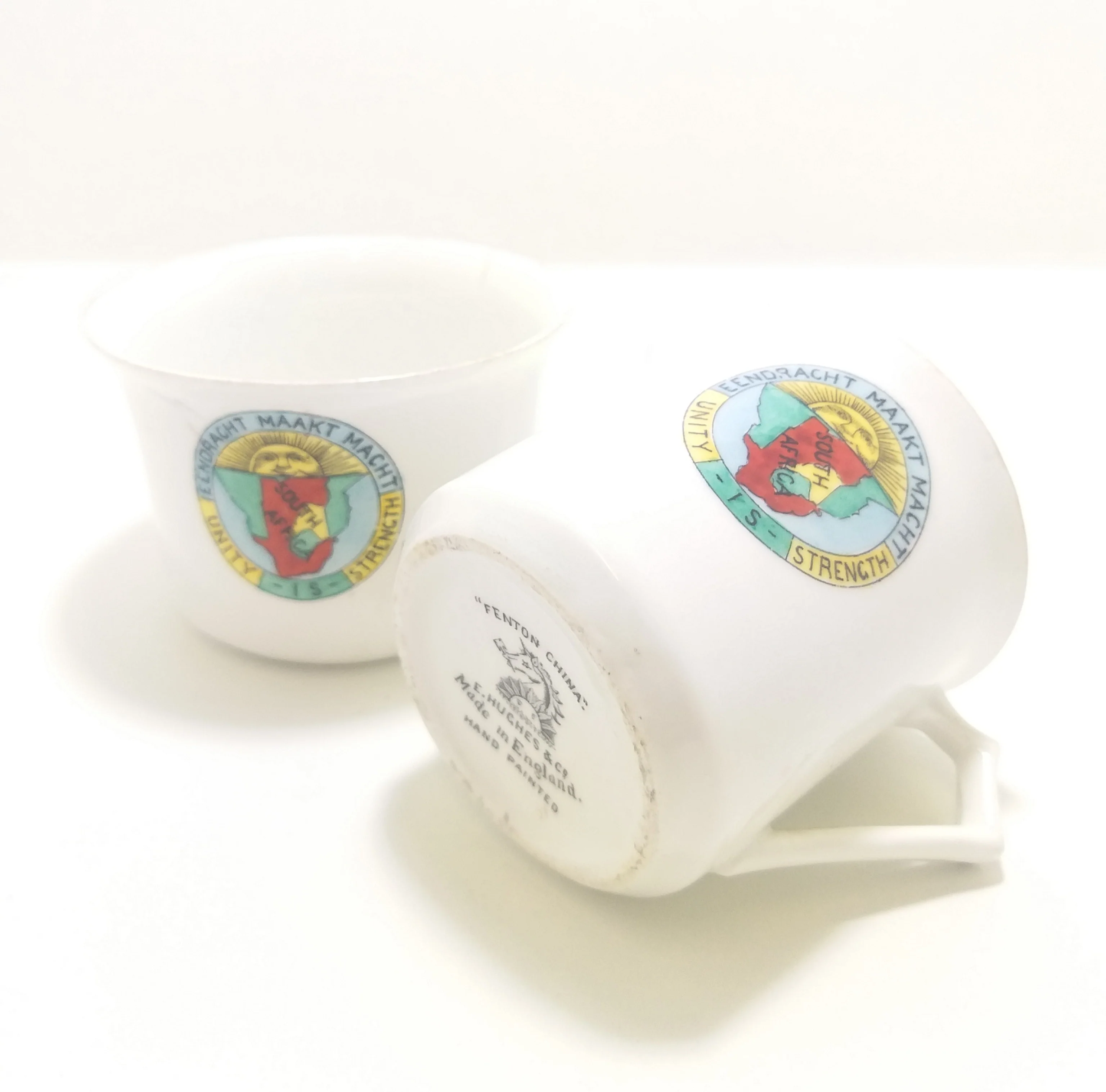 Rare & Collectable Antique 1908-1912 Hand Painted Set Of Fenton China (E. Hughes & Co.) Matching Open Sugar Bowl & Creamer - Image 8