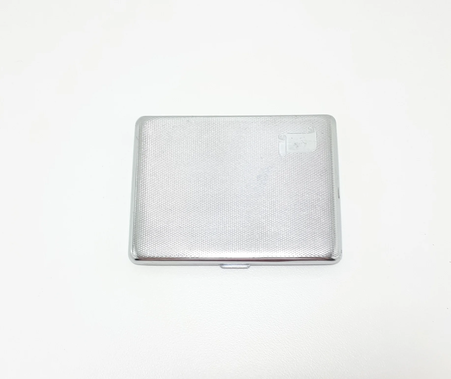 Vintage 1970's Emu Brand Sylva Chrome Plated Cigarette Case - Image 4