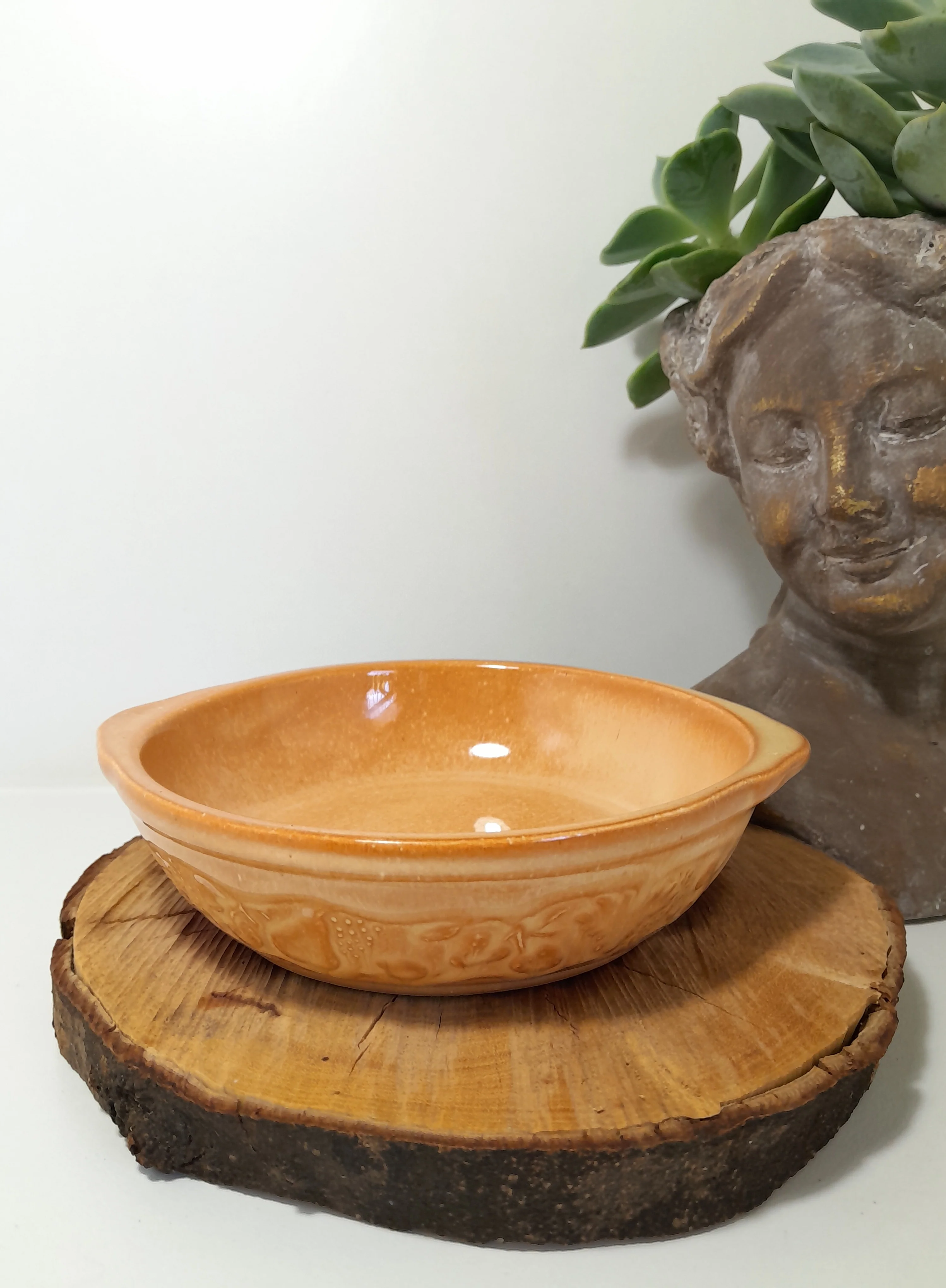 Vintage Homer Laughlin Oven Serve Ware Bowl – Pumpkin Orange - Image 3