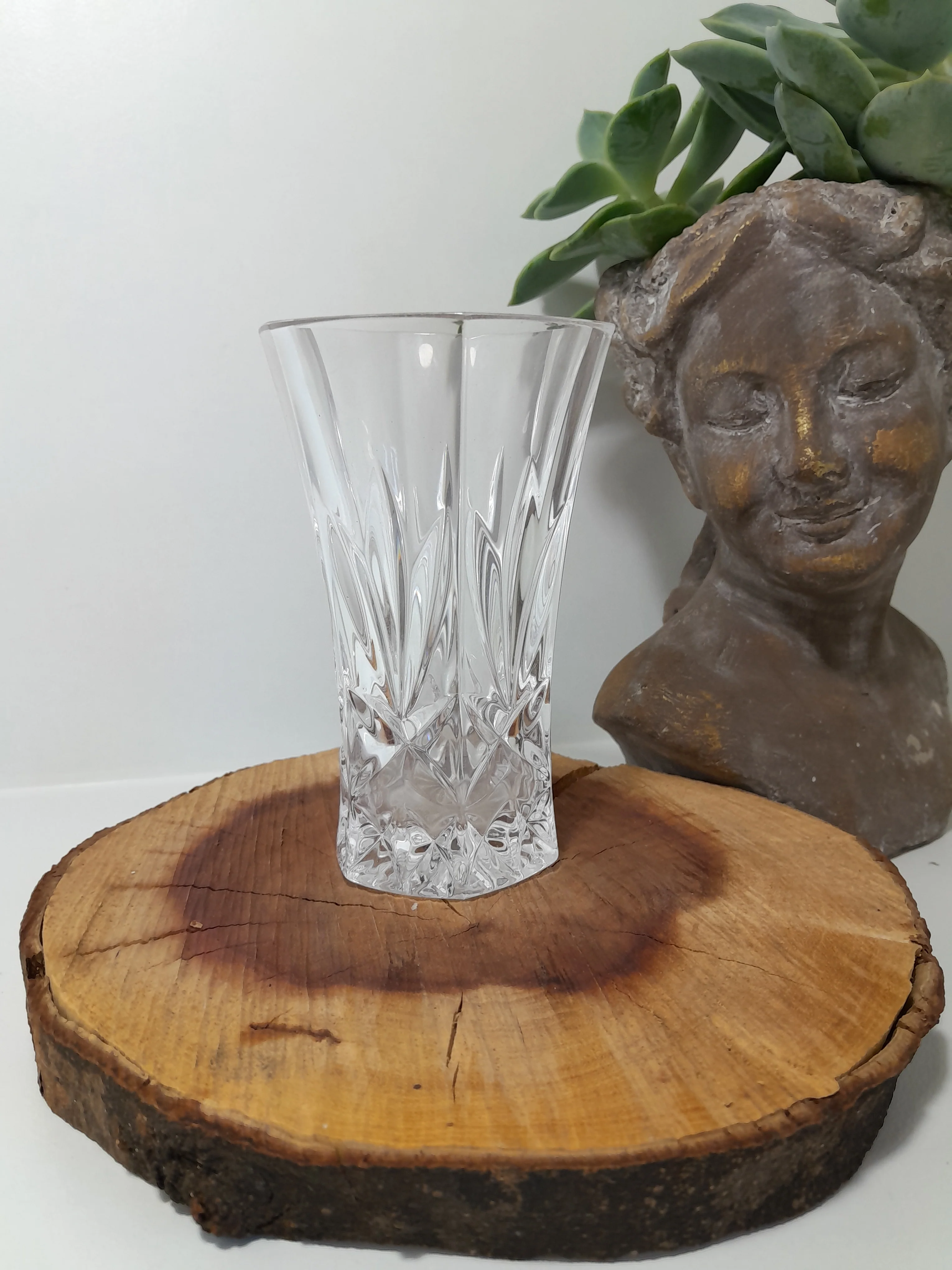 Vintage Italian RCR Royal Crystal Rock Clear Crystal Vase - Image 3