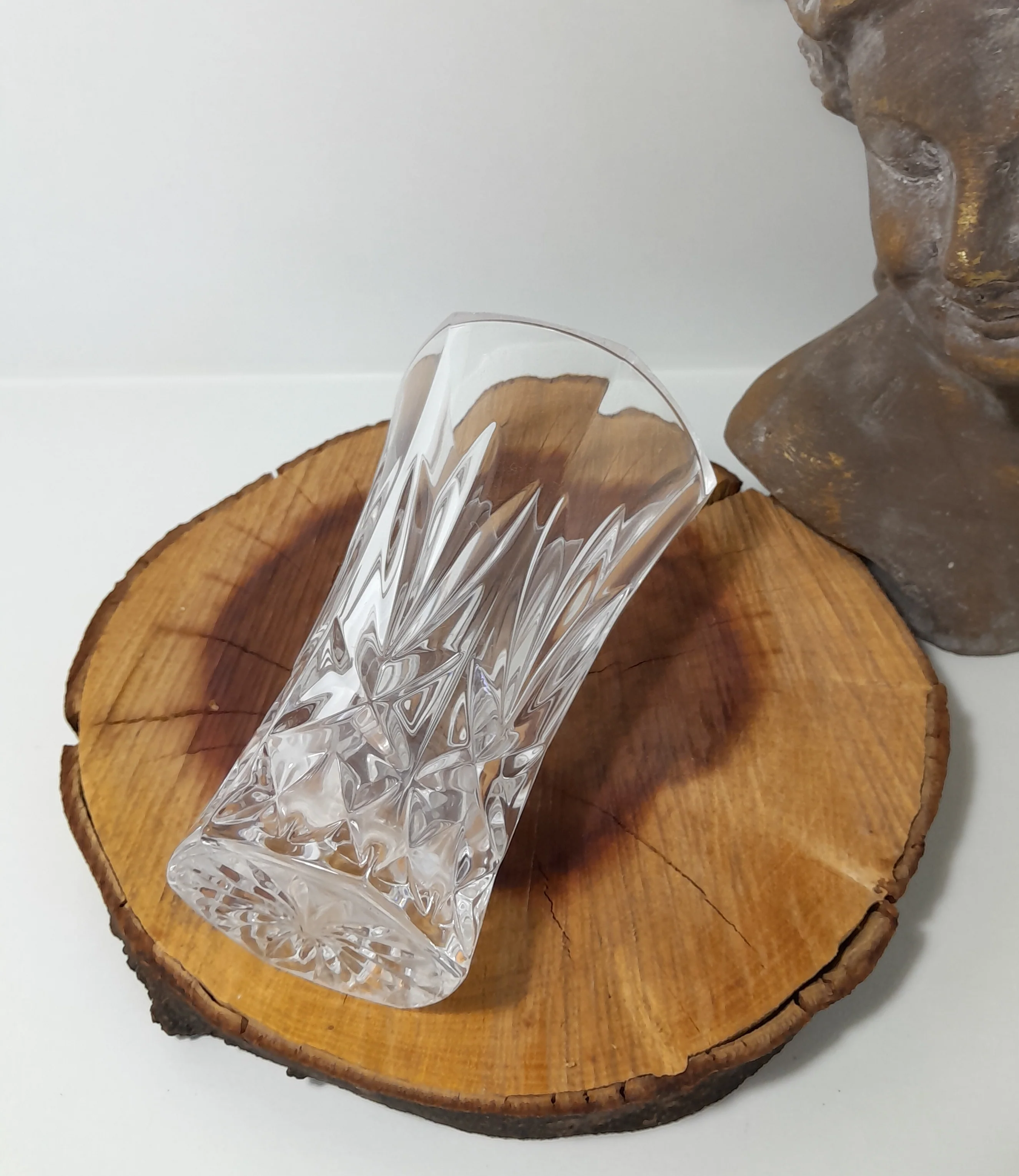 Vintage Italian RCR Royal Crystal Rock Clear Crystal Vase - Image 4