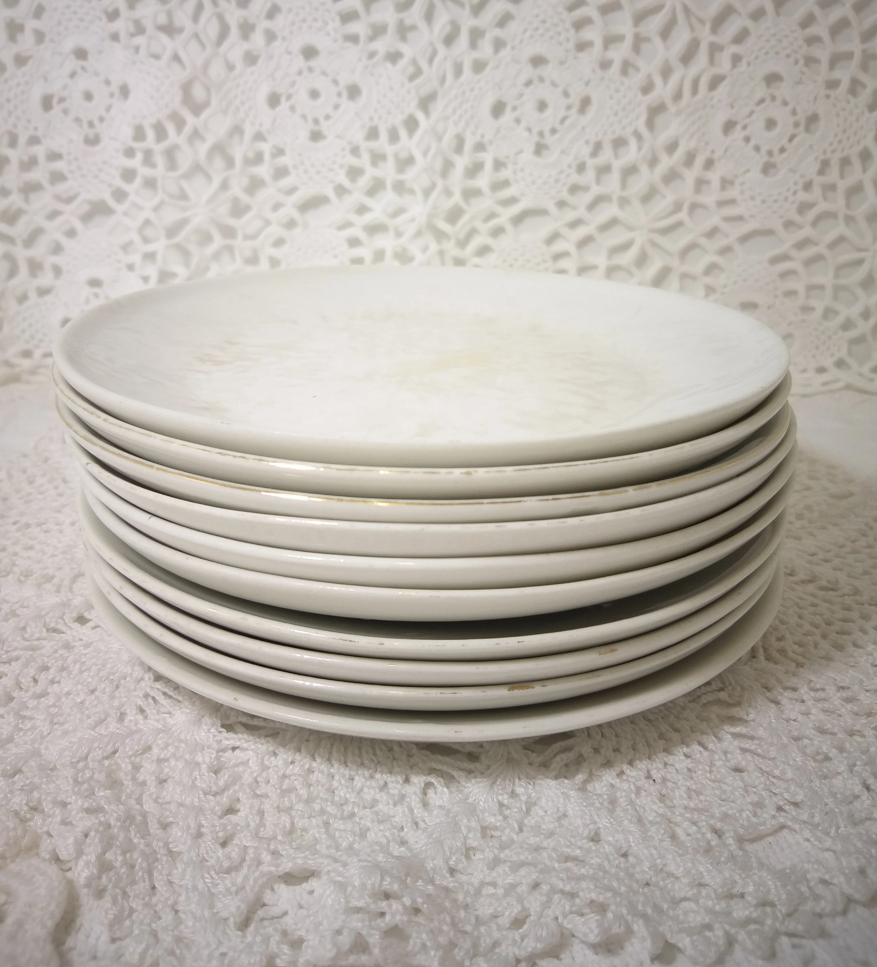 Vintage Set Of 10 South African Hugeunot Royale Ceramic Side Plates - Image 5