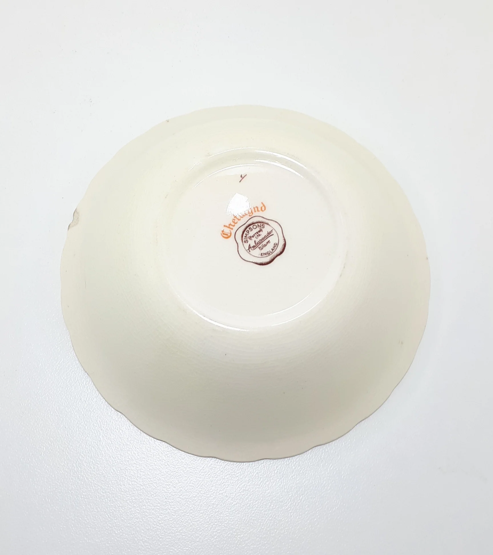 Vintage Simpsons Chetwynd Pattern Dessert Bowl - Image 4
