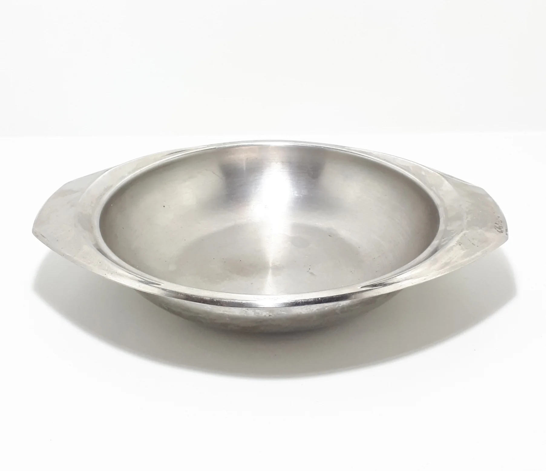 Vintage Stainless Steel Round Serving Dish - Image 3