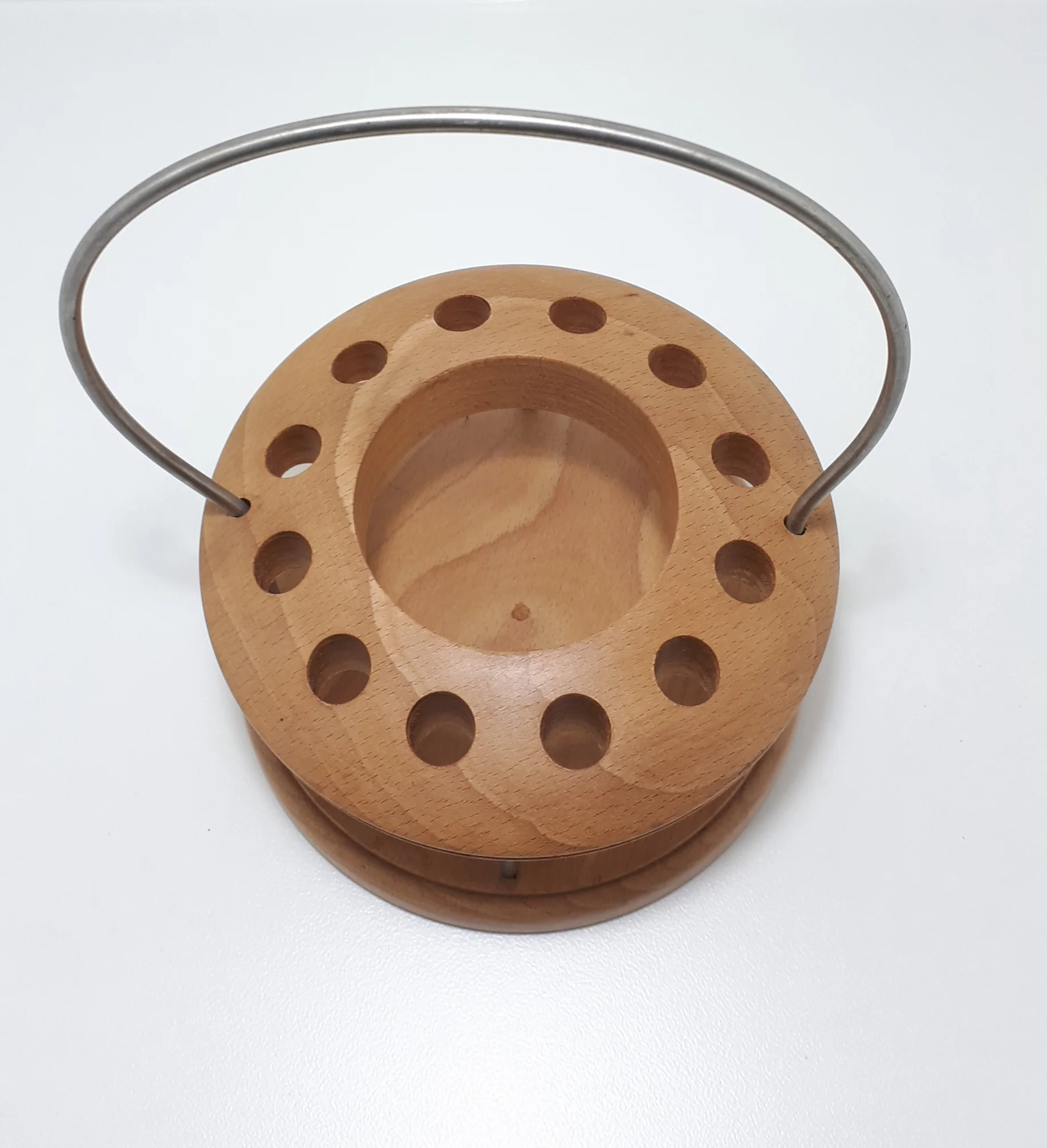 Vintage Wood & Metal Pipe Stand With Multi Purpose Use - Image 3